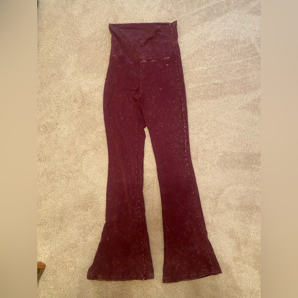 PINK flared leggings